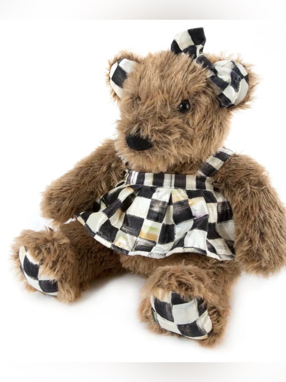 MacKenzie-Childs Kenzie the Bear Brown Teddy Bear with Tags